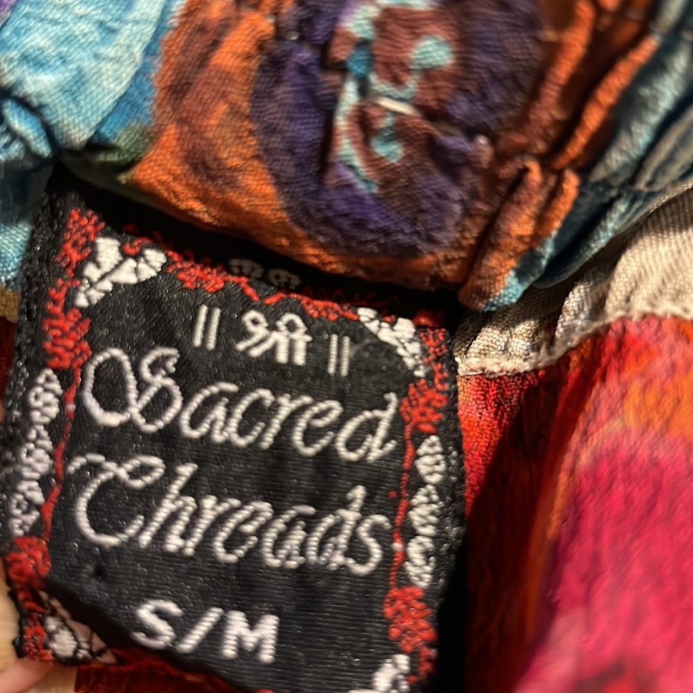 Sacred Threads Multi Pattern 100%Rayon Skirt - image 7